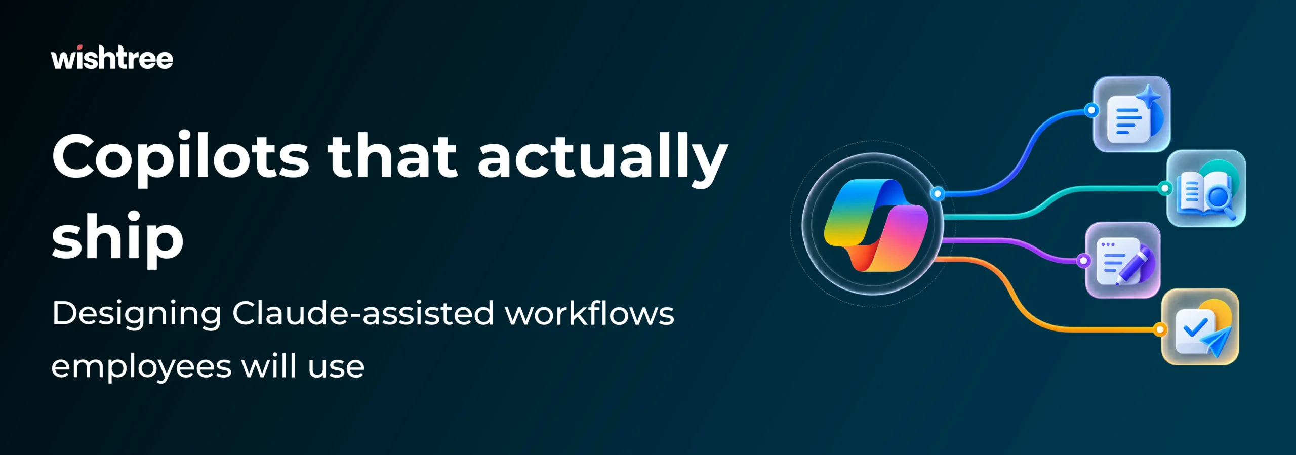Enterprise AI copilots connected to business tools and workflows to help employees complete everyday tasks more efficiently.